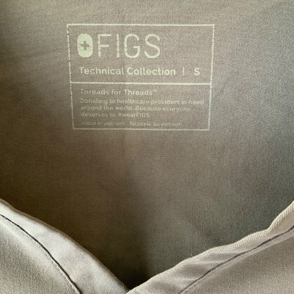 Figs Scrubs Top Blue Size Small - Picture 3 of 6